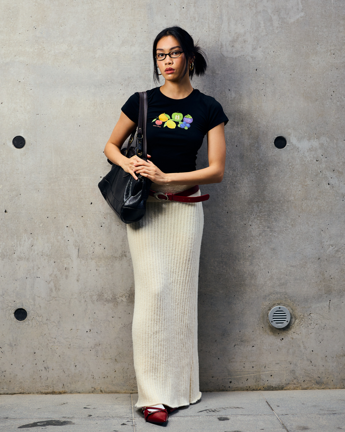 "Colour Theory" Baby Tee (Black)