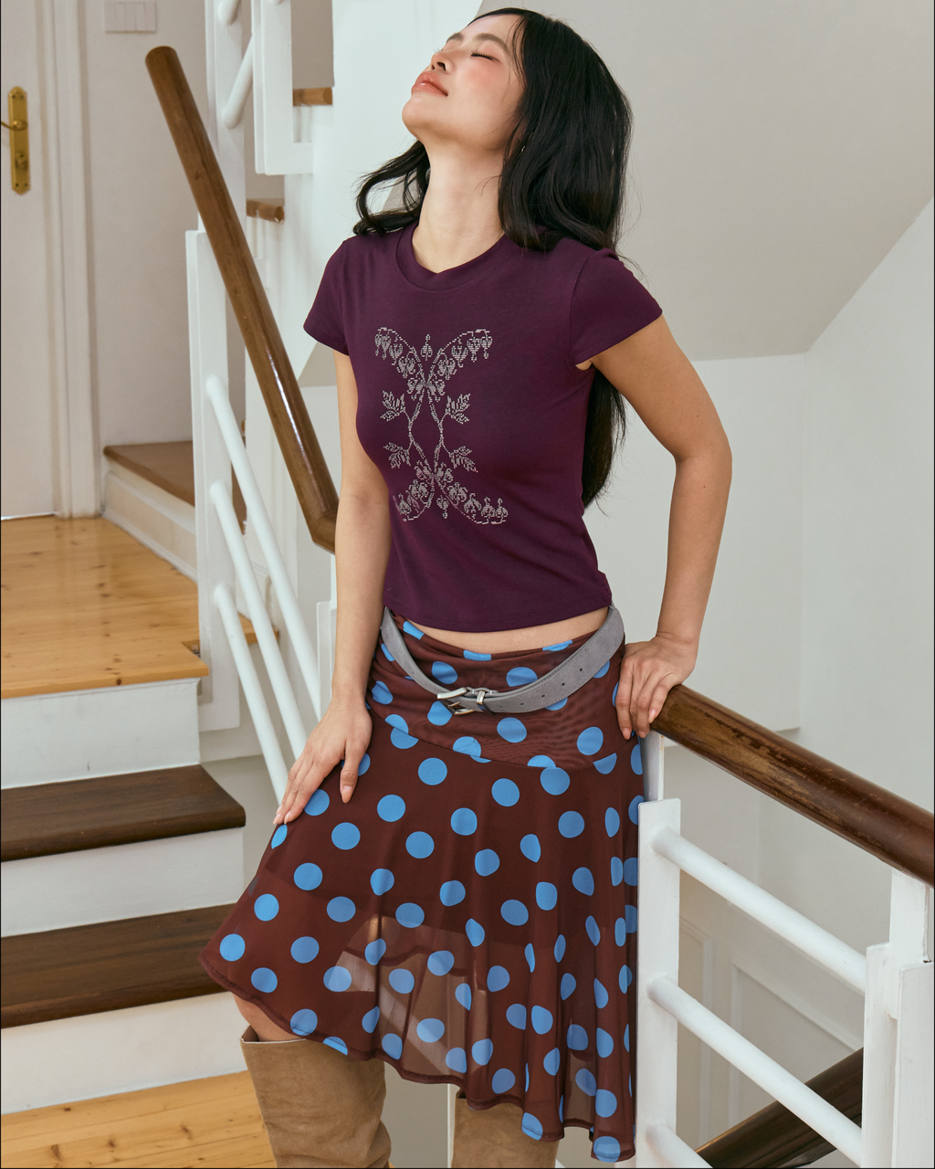 Daphne Baby Tee (Plum)