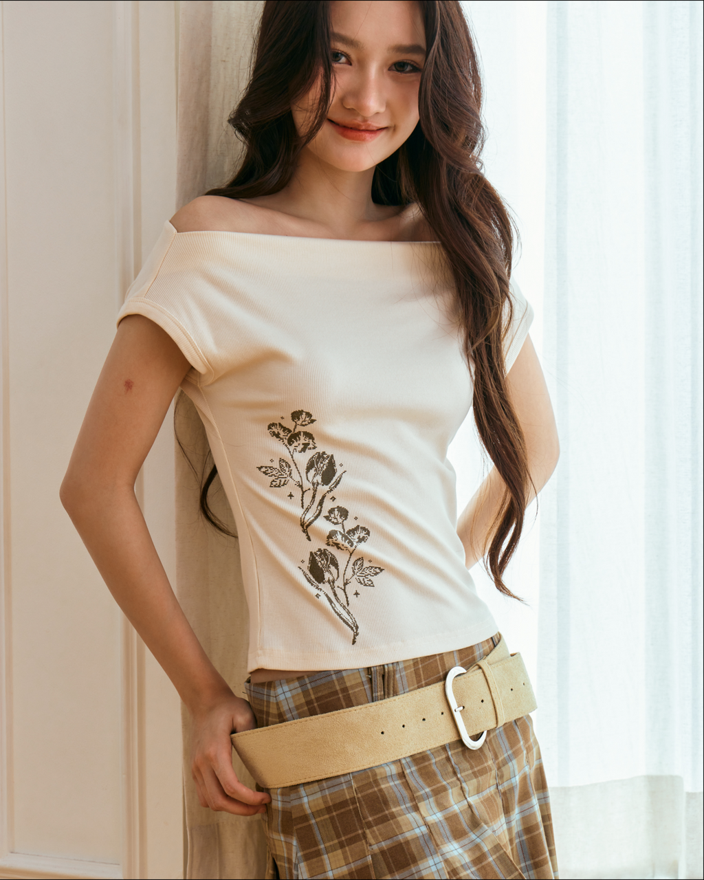 Eloise Boatneck Top (Butter)