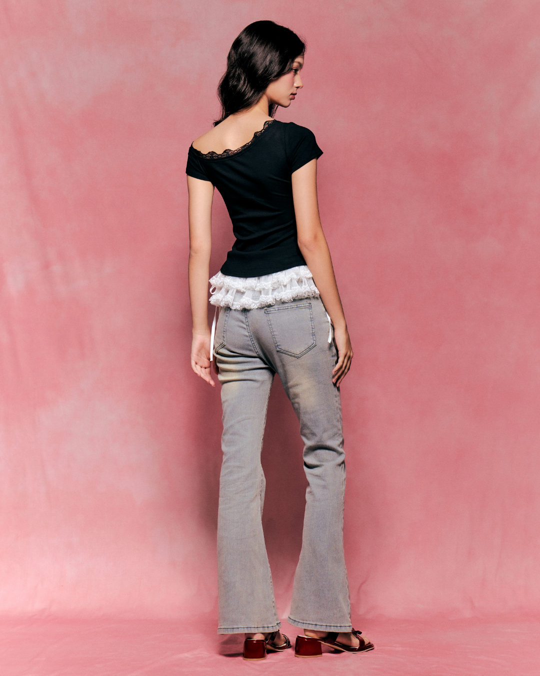 Gloriosa Lace Top - Black