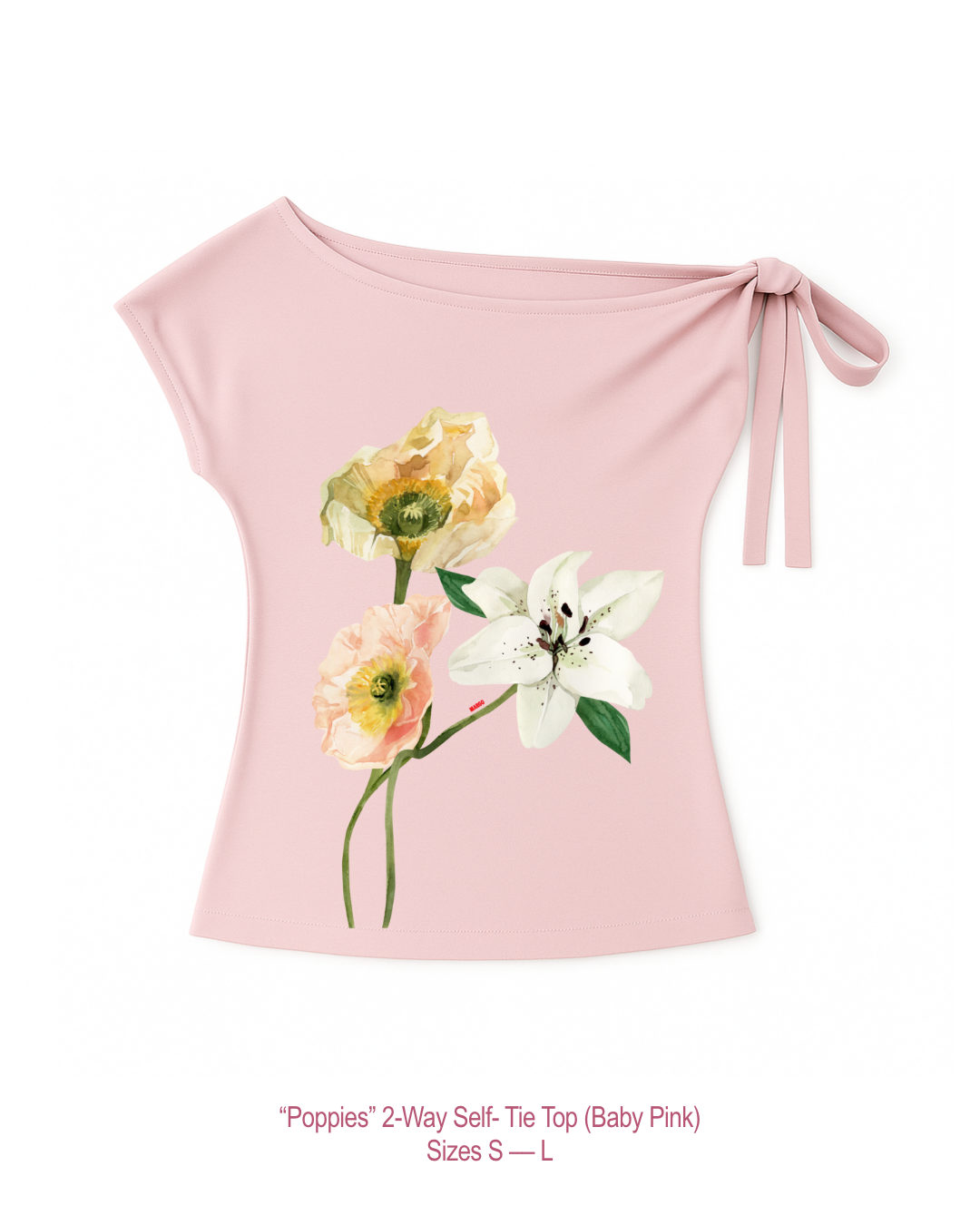 Poppies 2-Way Top (Pink)