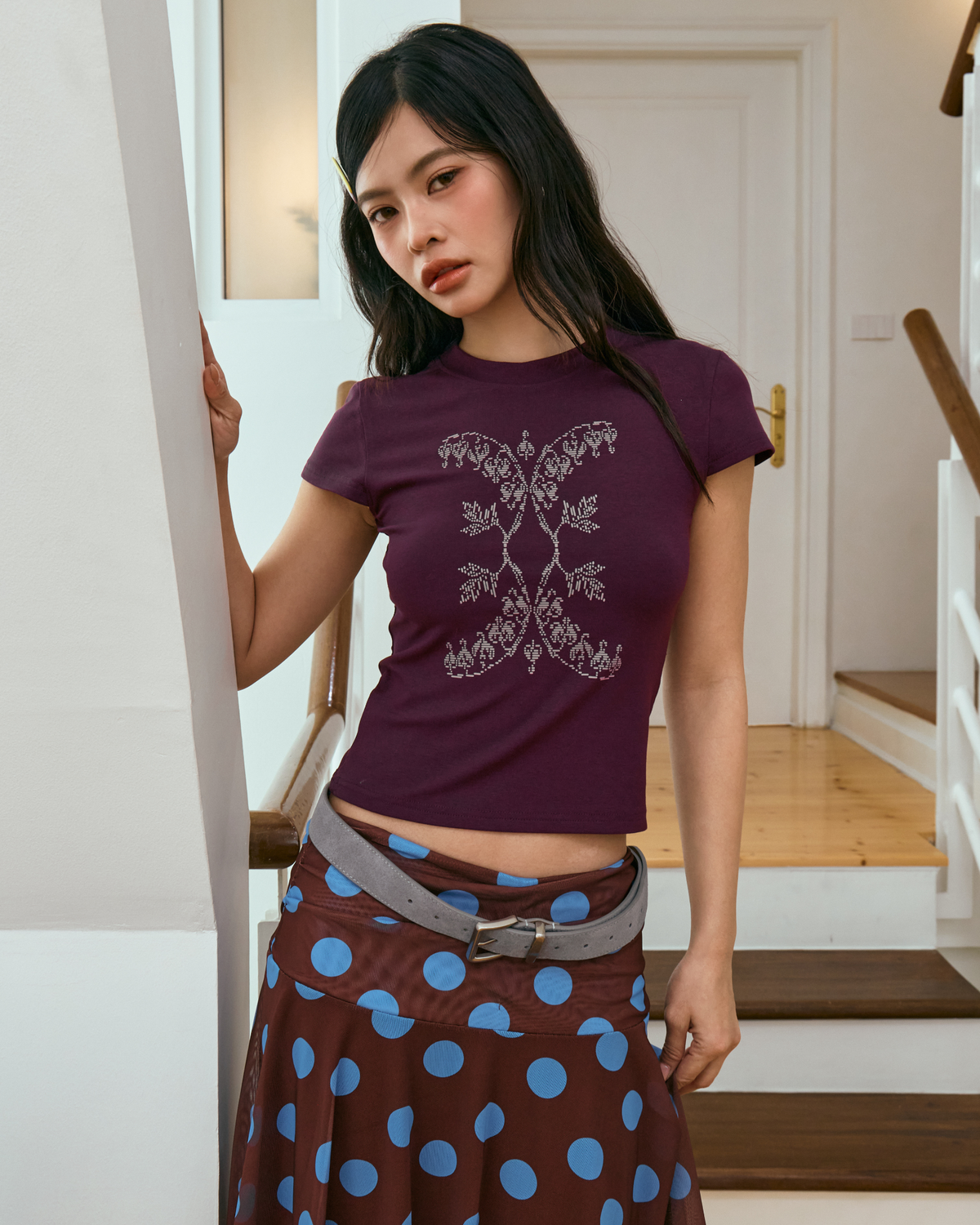 Daphne Baby Tee (Plum)