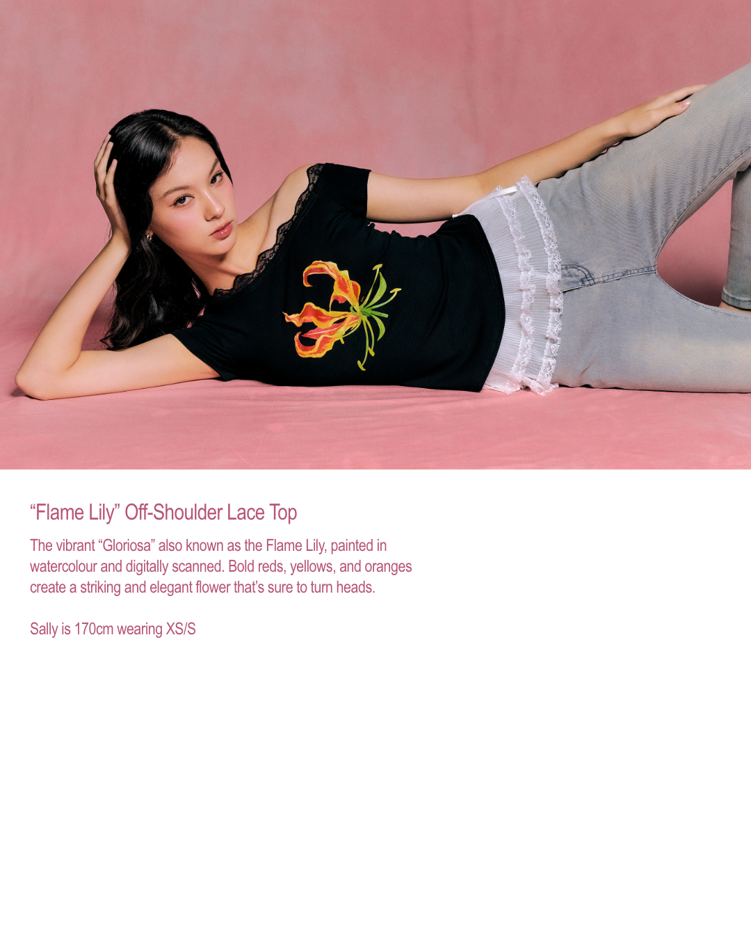 Gloriosa Lace Top - Black