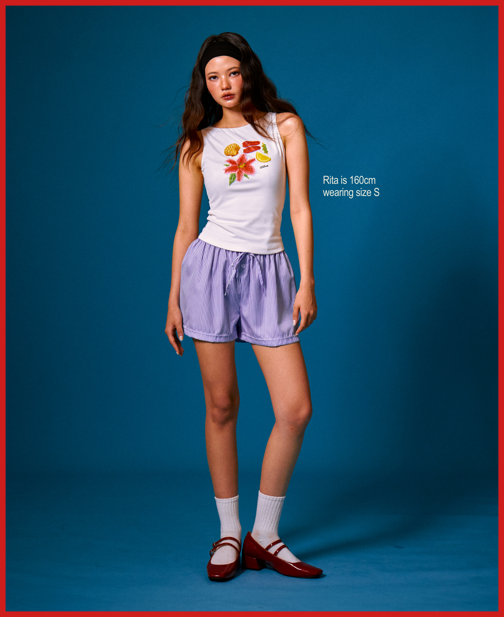 Beach Icons Boatneck Tank