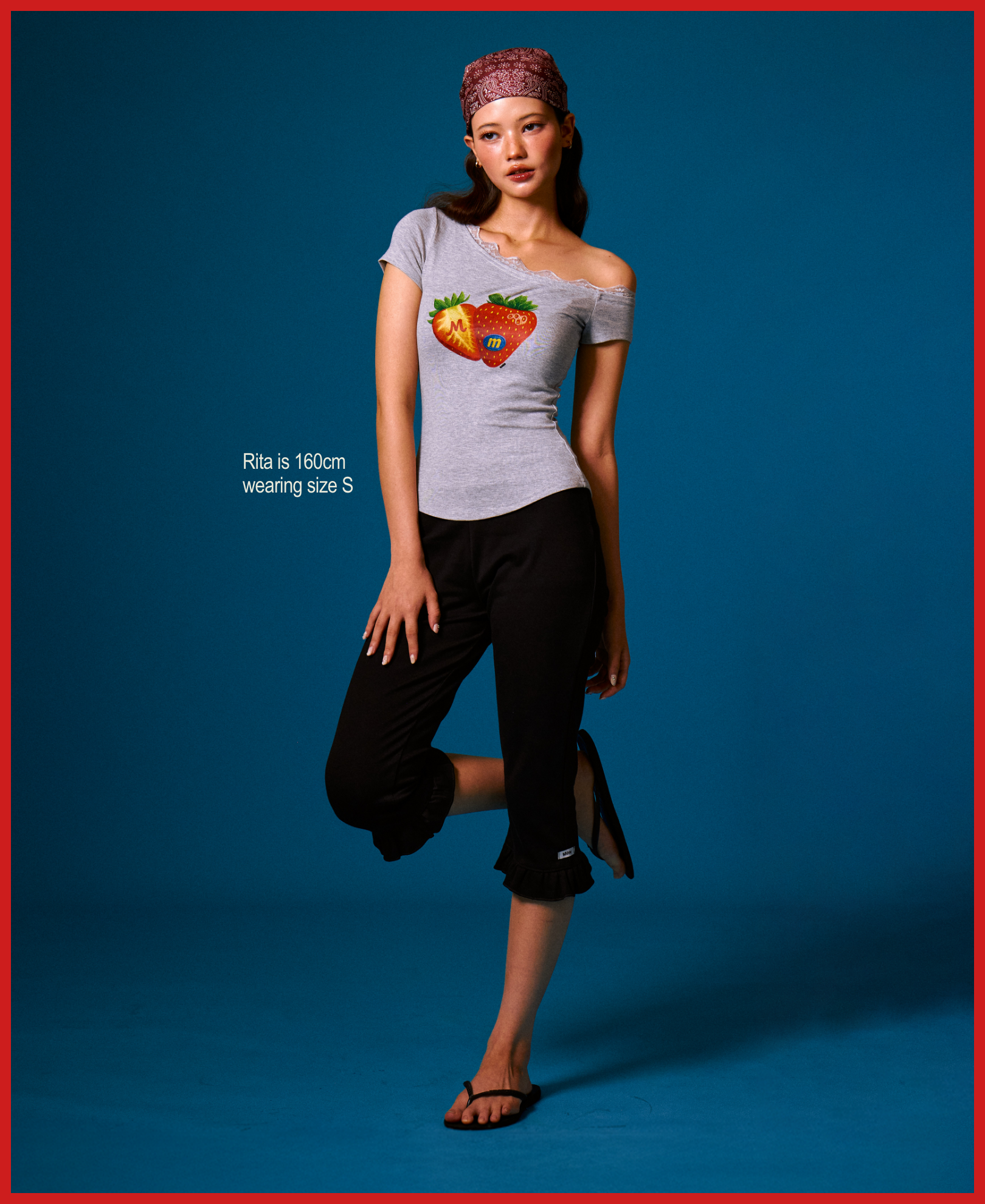 Summer Berry Lace Top - Grey