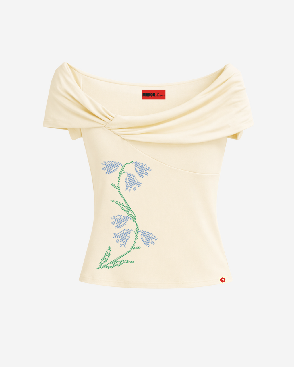 Tulipmania Off-Shoulder Top (Buttercream)