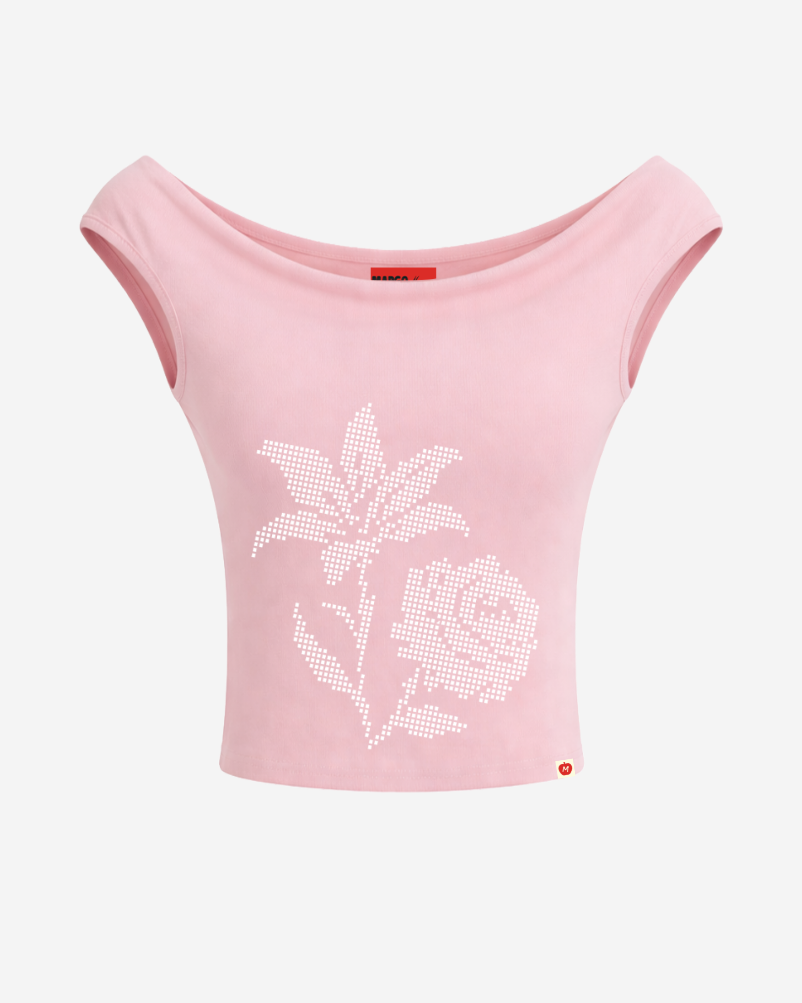 Valentine Open-Back Cap Sleeve Top (Soft Pink)