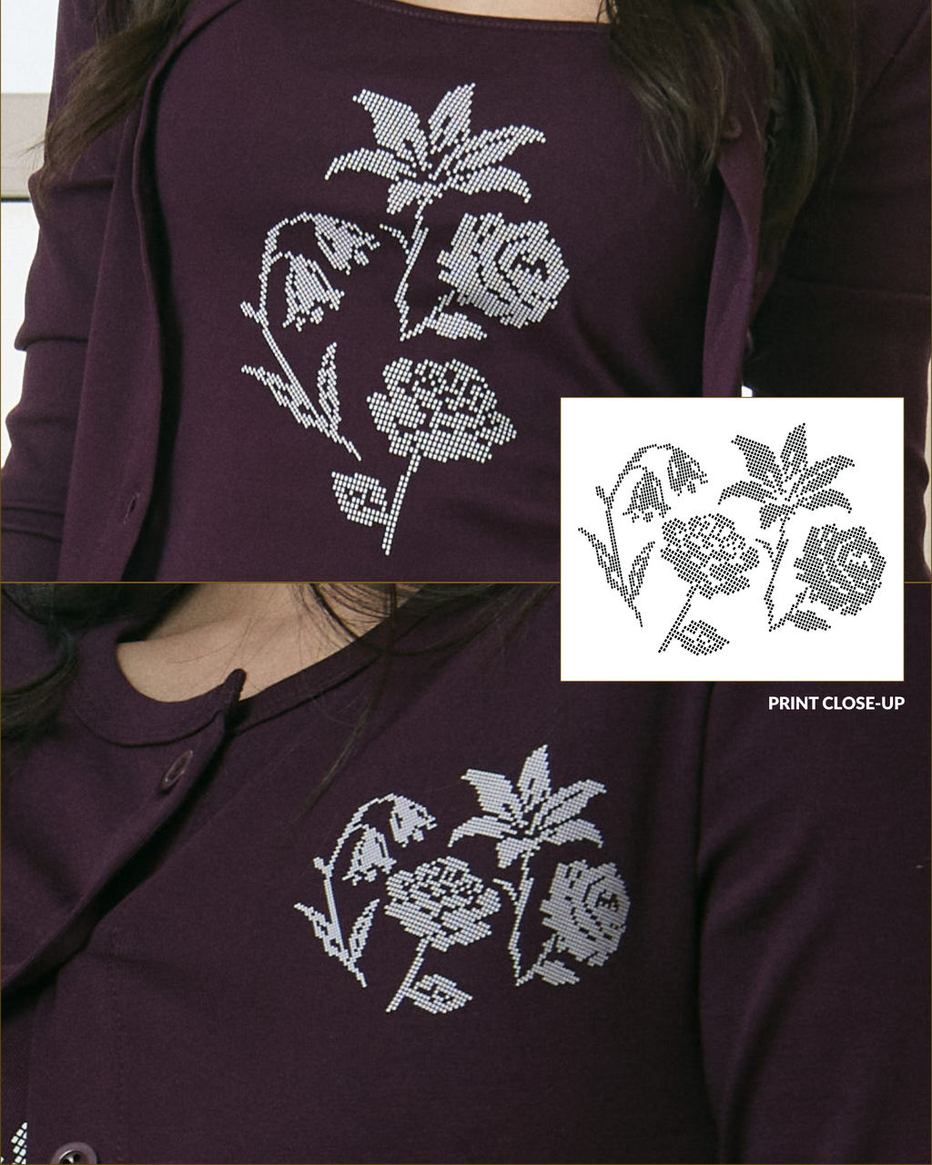Love Letter Cardigan Set (Pomegranate)
