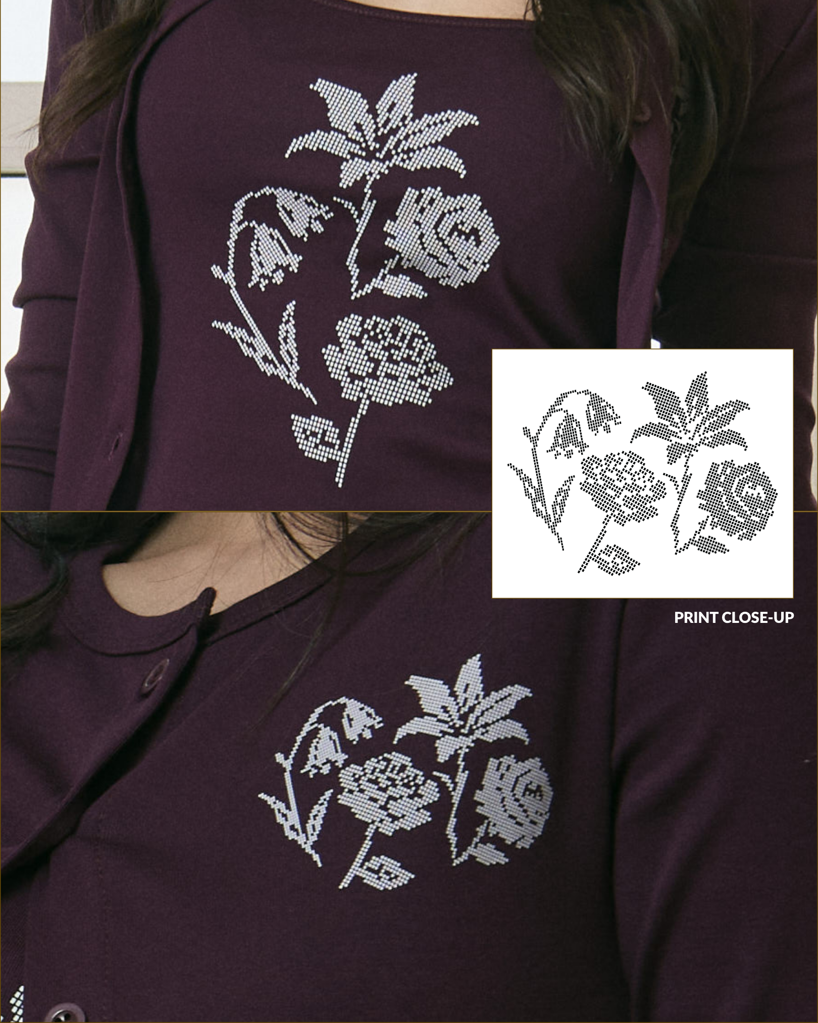 Love Letter Cardigan Set (Pomegranate)