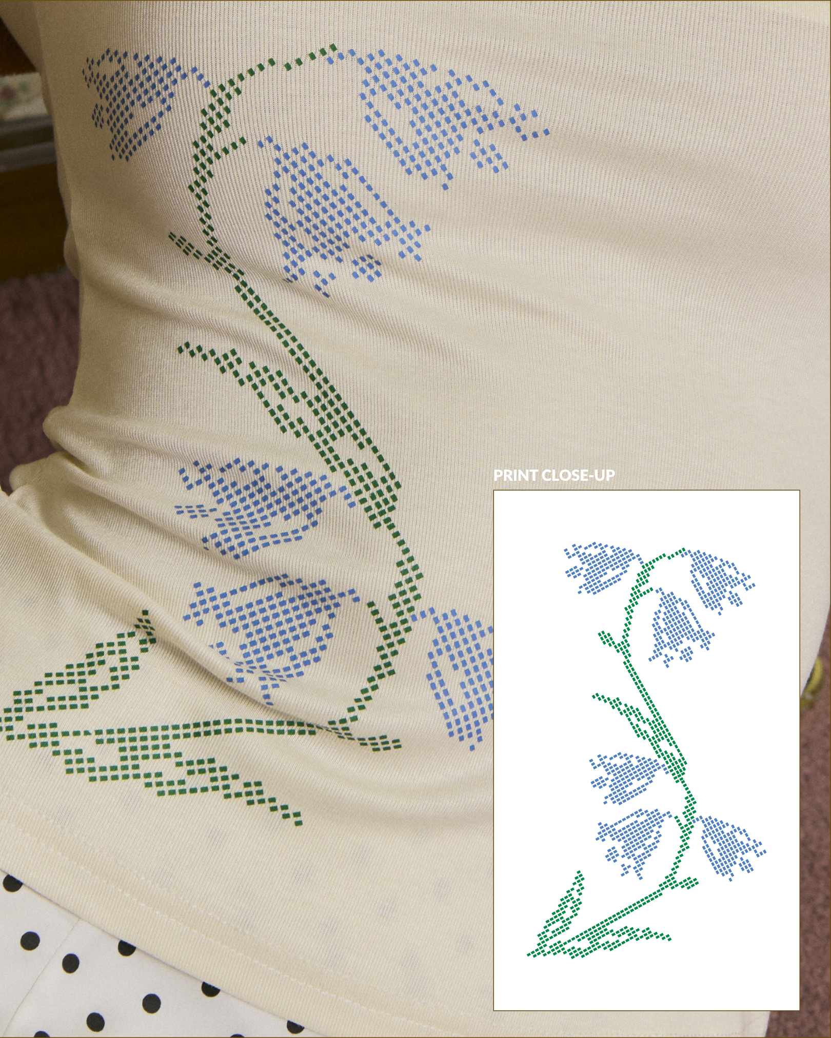 Tulipmania Off-Shoulder Top (Buttercream)