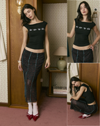 [ETA: END AUG] Fauna Open-Back Cap Sleeve Top in Black (Backorder)