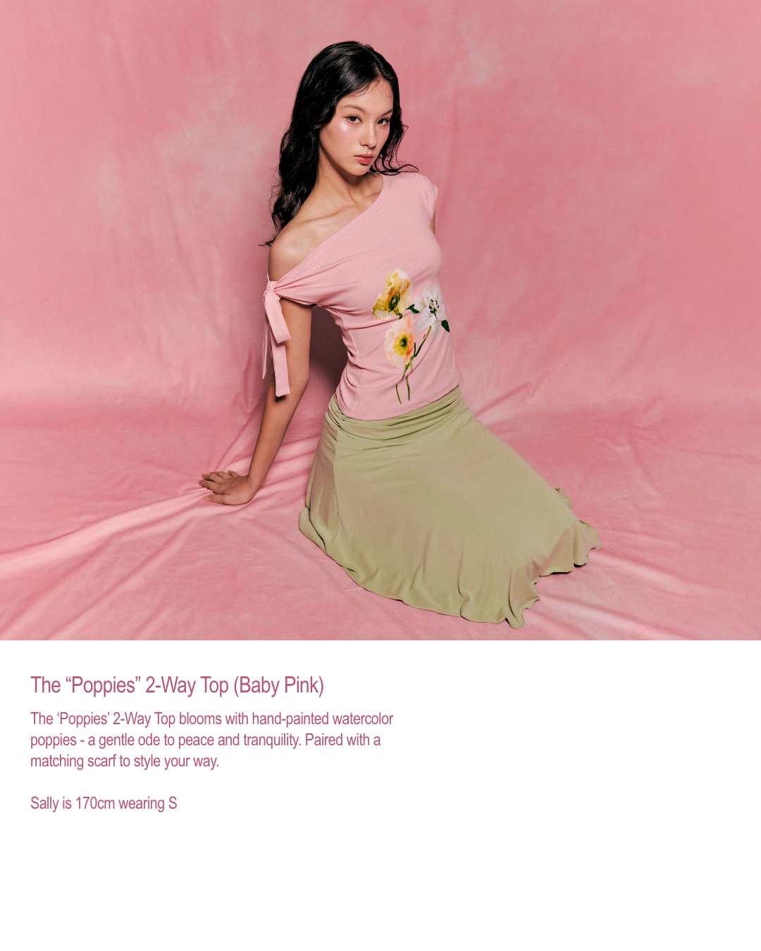 Poppies 2-Way Top (Pink)
