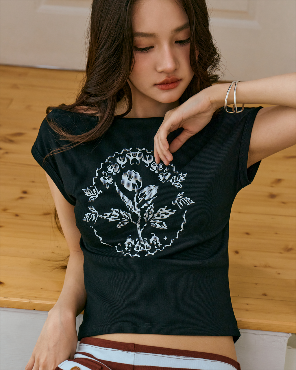 Rosie Boatneck Top (Black)