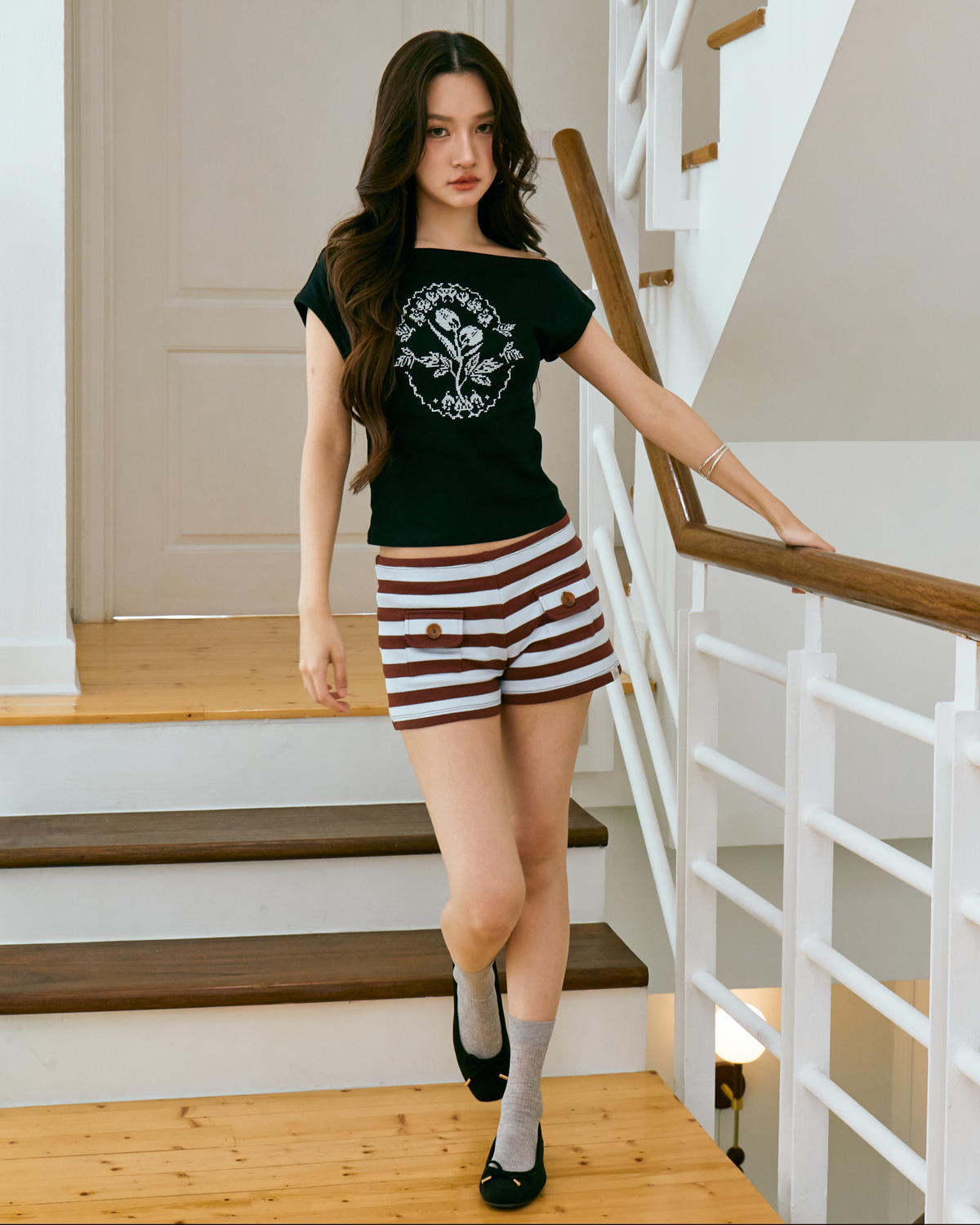 Rosie Boatneck Top (Black)
