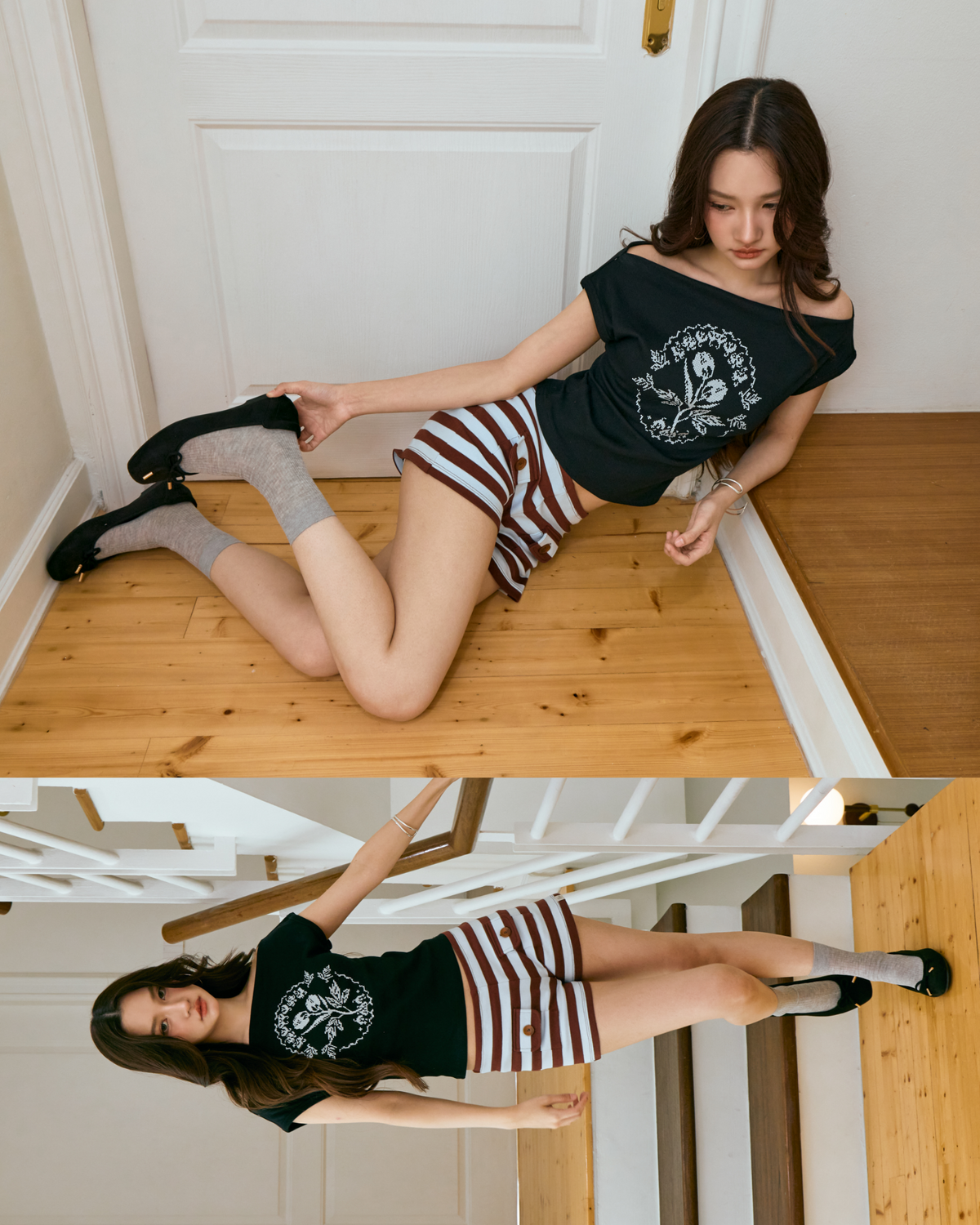 Rosie Boatneck Top (Black)