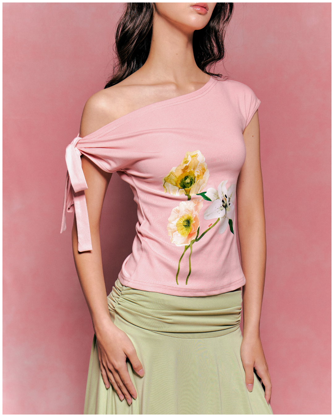 Poppies 2-Way Top (Pink)