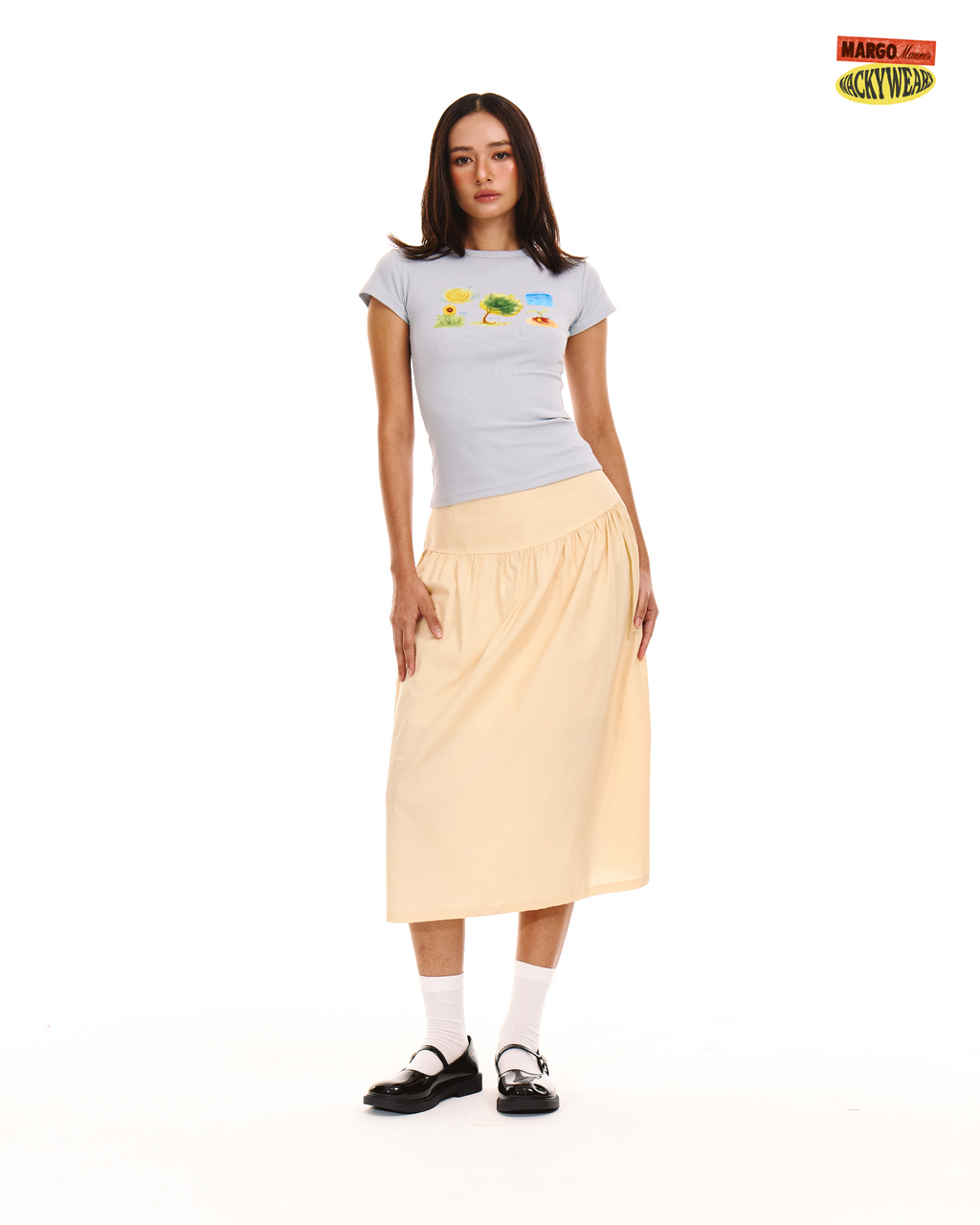 Nature's Wonders Baby Tee (Powder Blue)