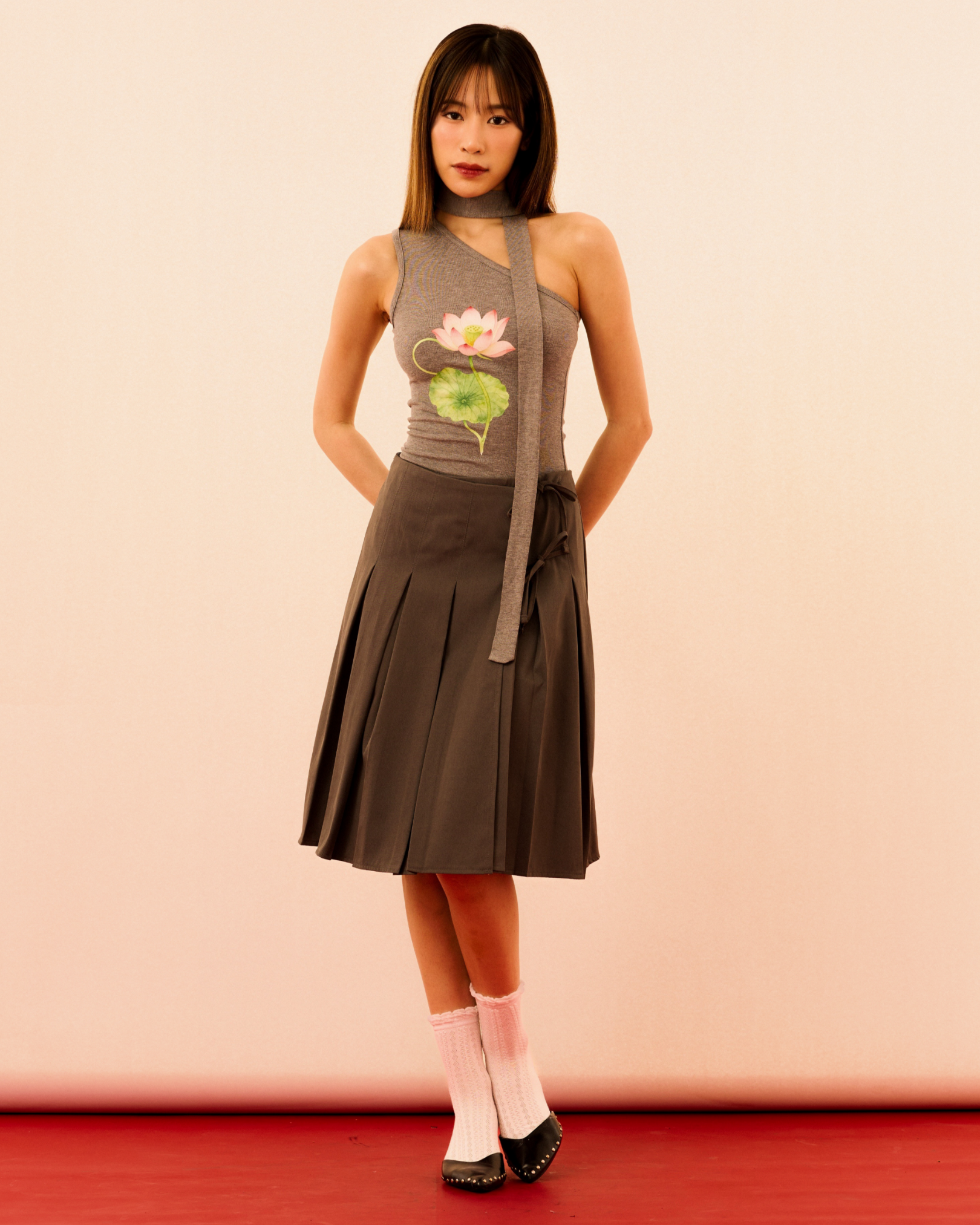 Waterlily Toga Top (Grey)