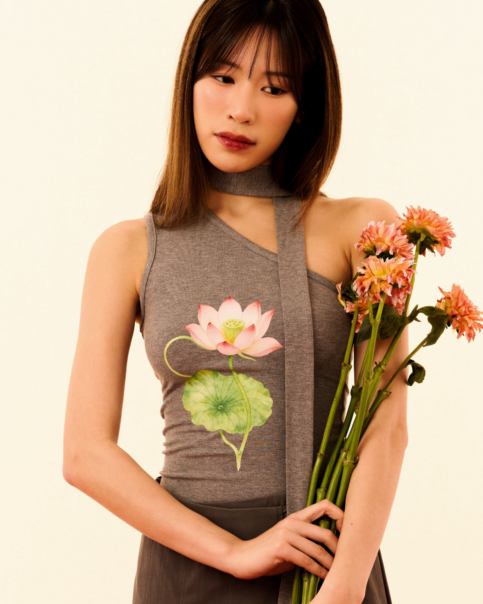 Waterlily Toga Top (Grey)