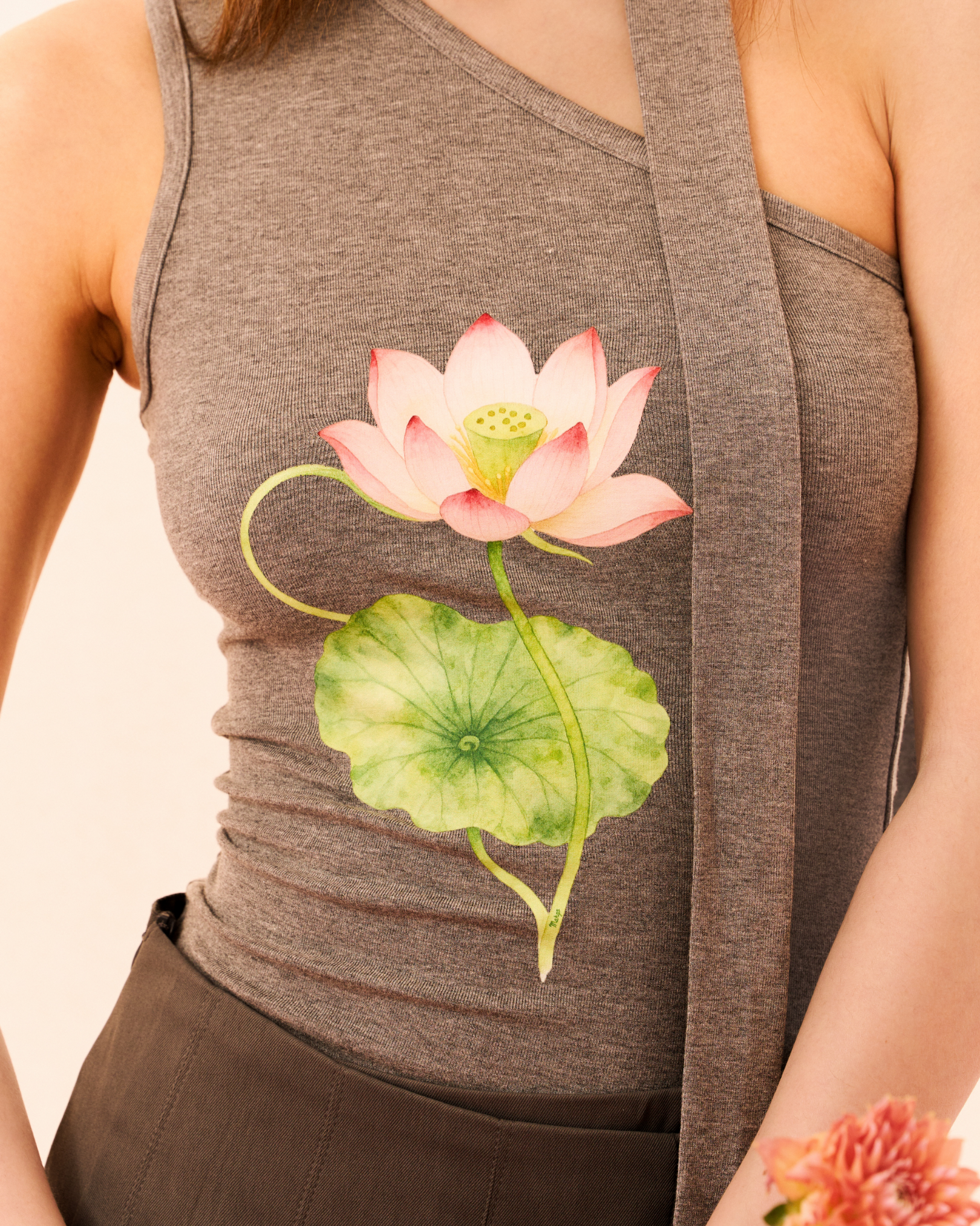 Waterlily Toga Top (Grey)