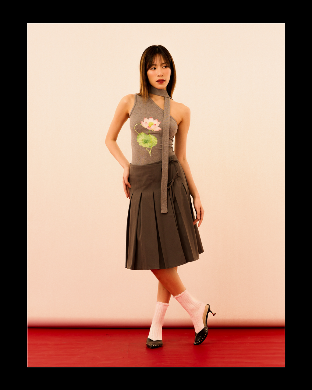 Waterlily Toga Top (Grey)