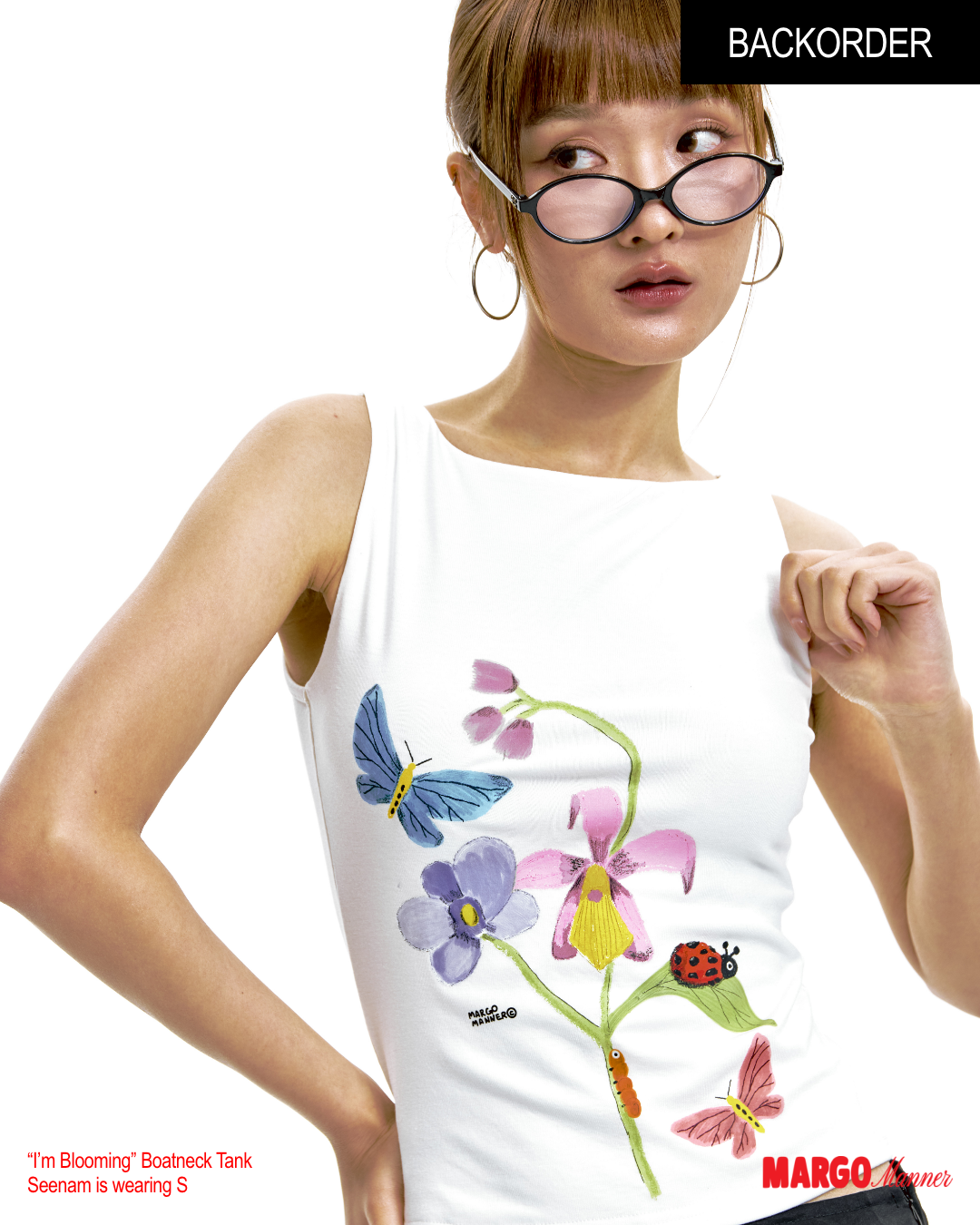 "I'm Blooming" Boatneck Tank (Backorder)
