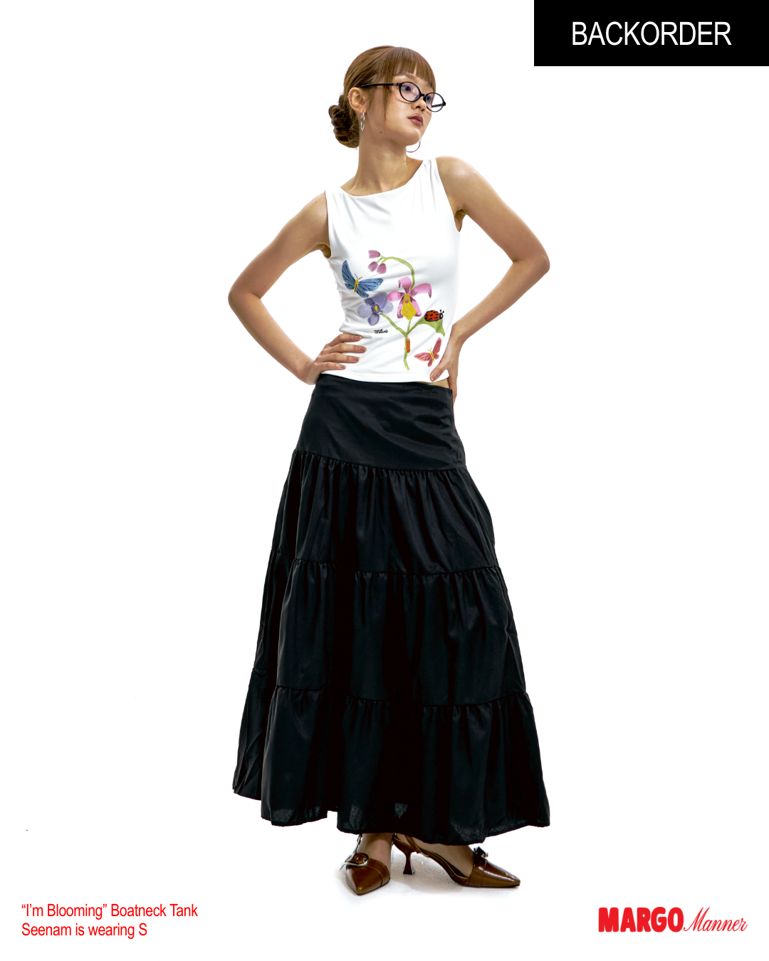 "I'm Blooming" Boatneck Tank (Backorder)