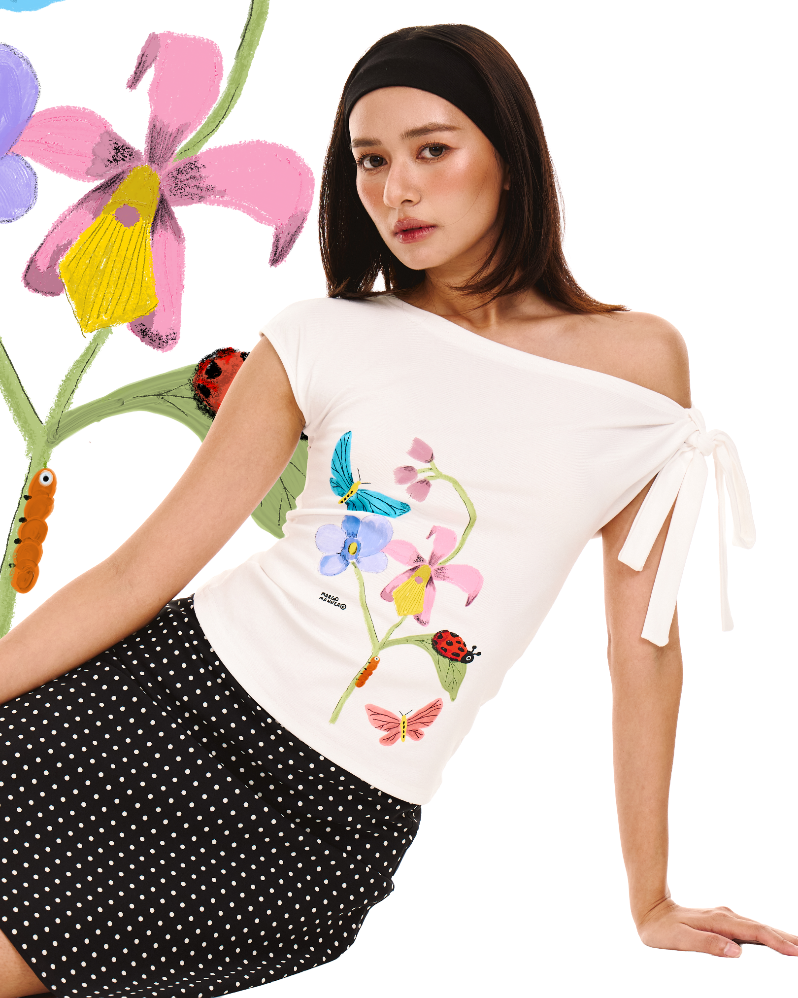 [Backorder] I'm Blooming 2-Way Top (White)