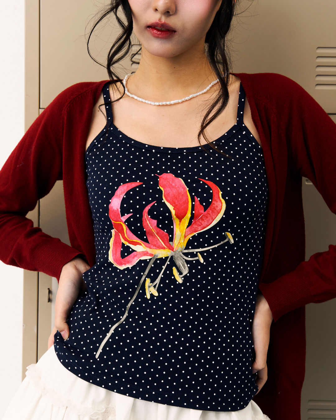 Polkadot Tiger Lily Cami Tank