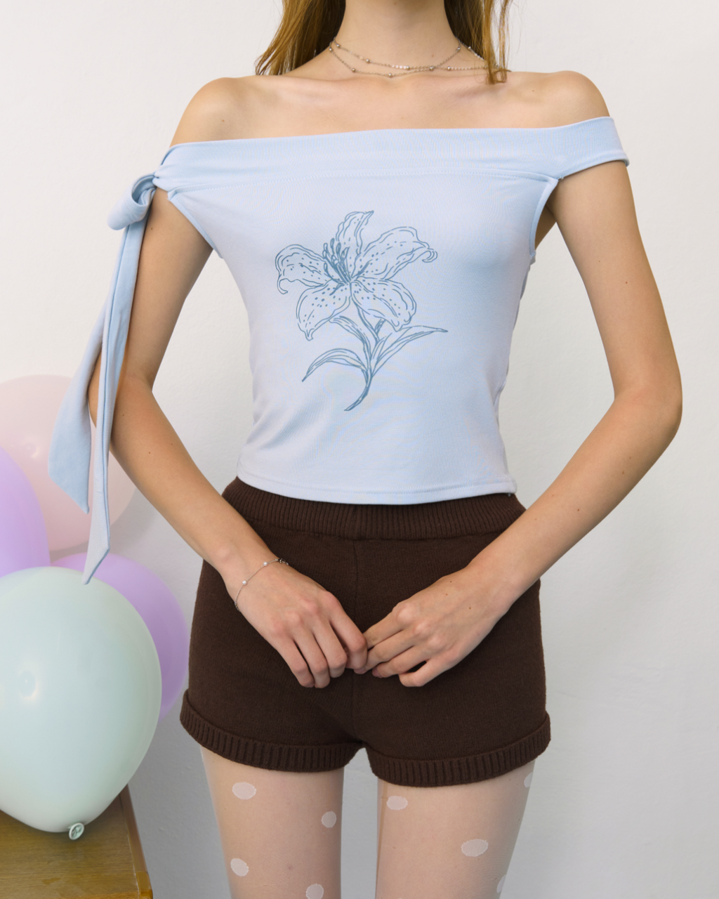 [ETA: END AUG] Irina Tie-Shoulder Top (Backorder)