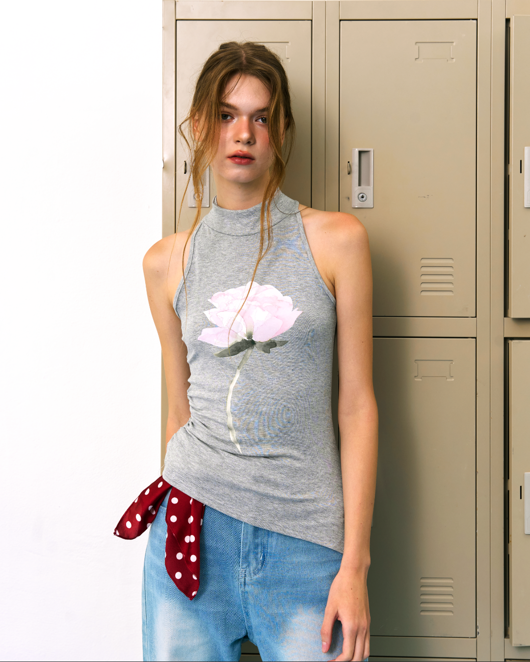Rosa Halter Top (Grey)
