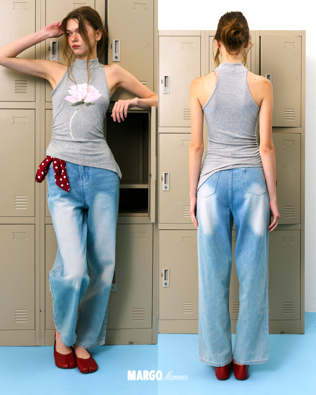 Rosa Halter Top (Grey)