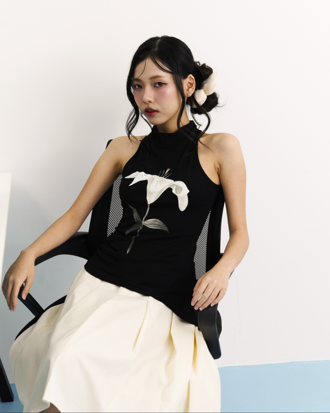 [ETA: END AUG] Rosa Halter Top in Black (Backorder)