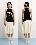 [ETA: END AUG] Rosa Halter Top in Black (Backorder)