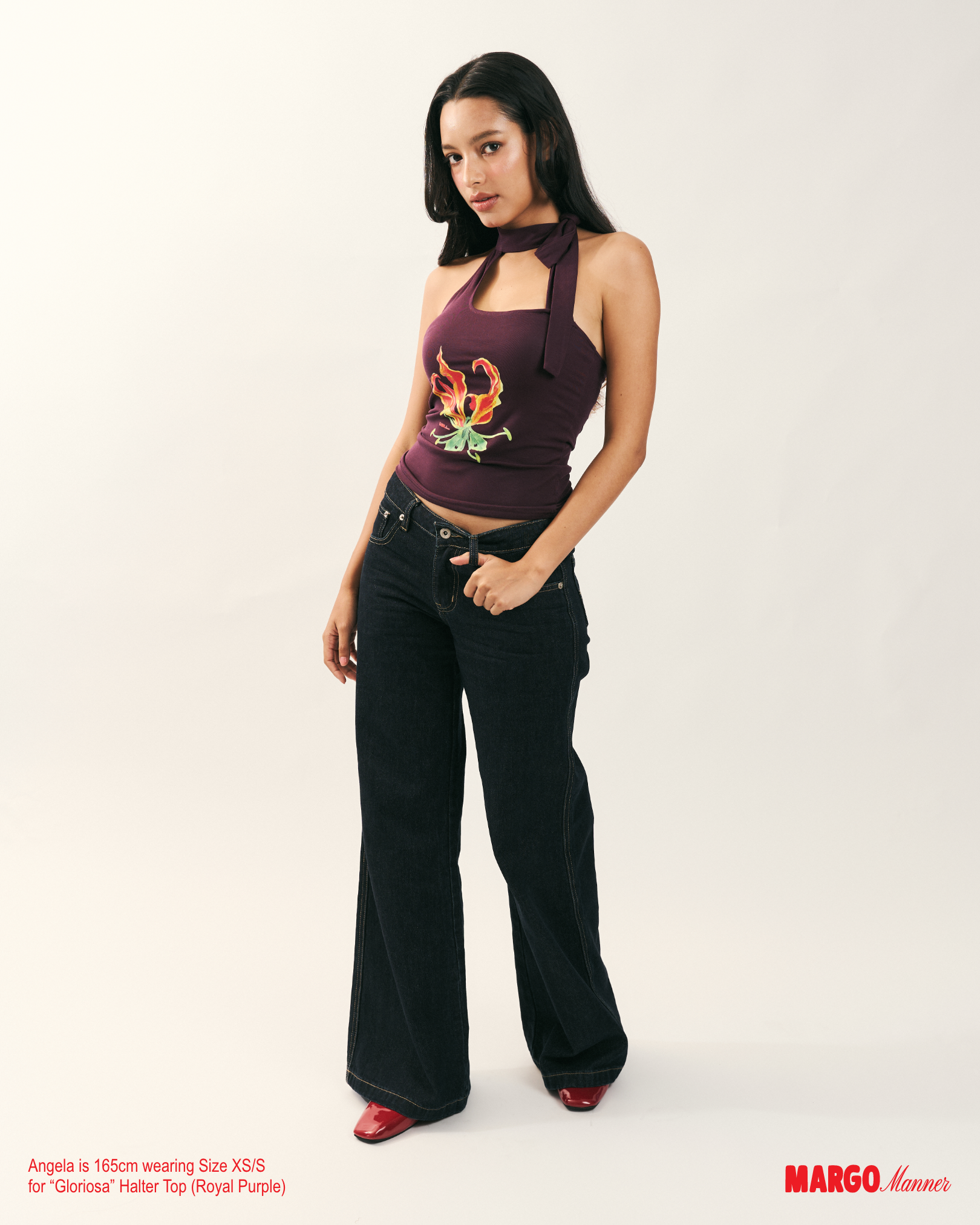 "Gloriosa" Halter Top (Purple)