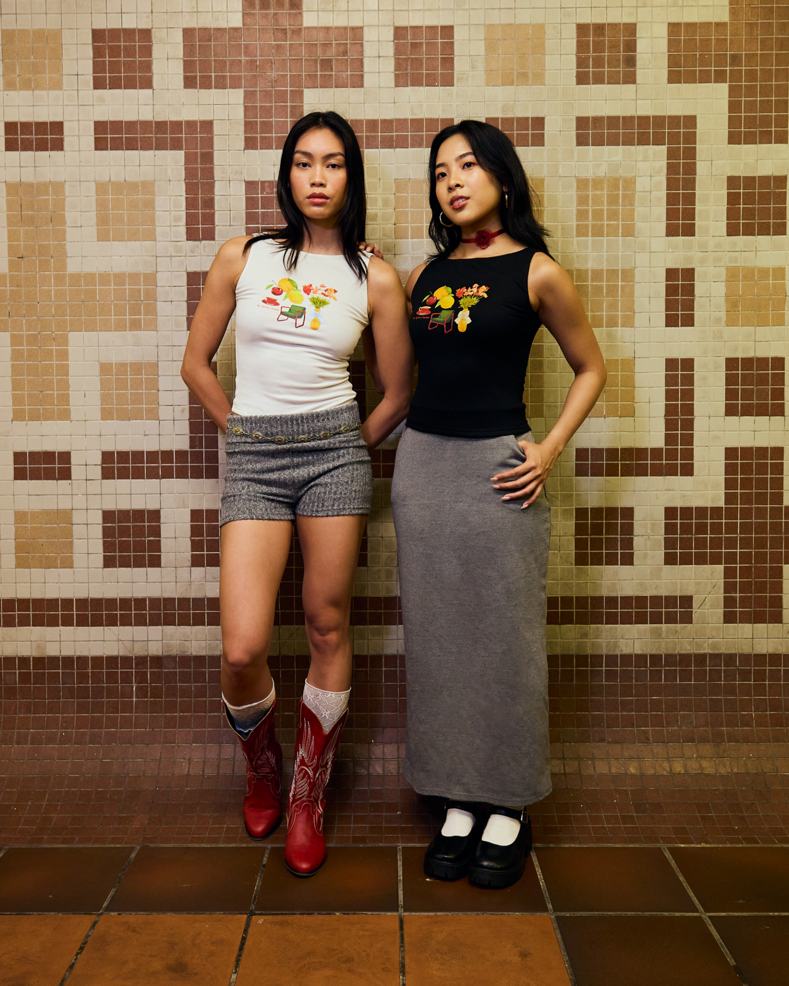 "Self-Care Routine" Boatneck Tank (White)